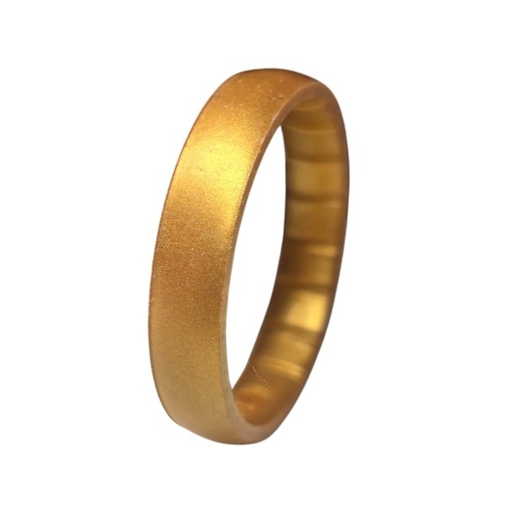 Enso Rings Elements Classic Thin Silicone Ring - Gold - Size 10 - Picture 1 of 4